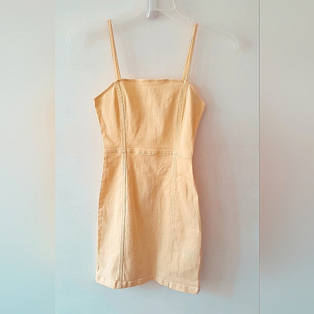 H&M Yellow Denim Tank Dress